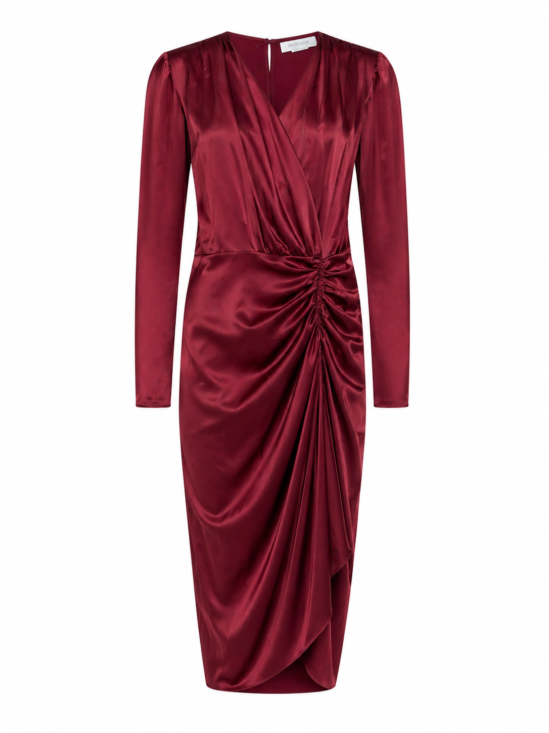 Maroon silk Dress