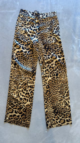 Leopard Silk Pants