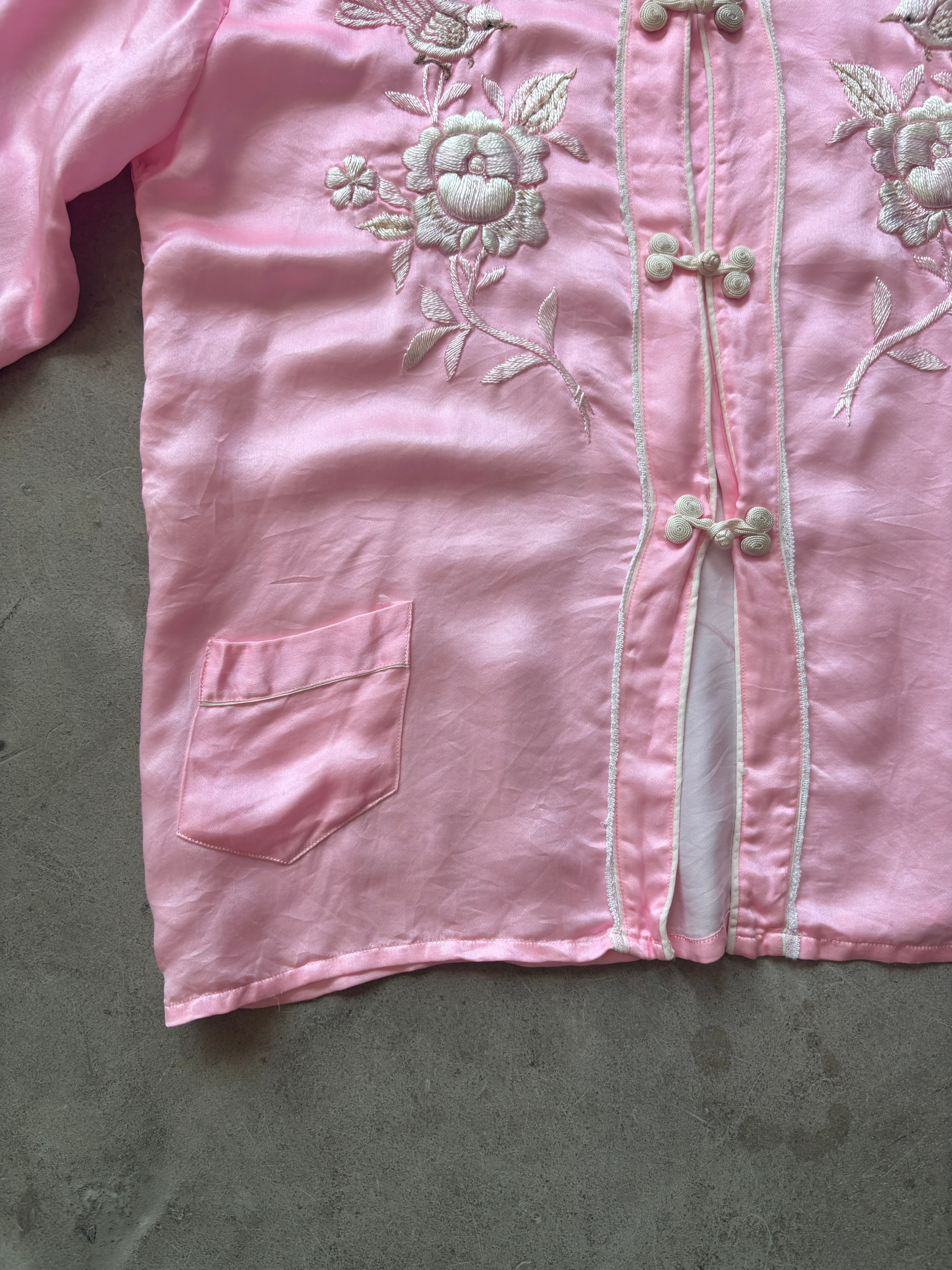 Silk Vintage Jacket with Embroidery