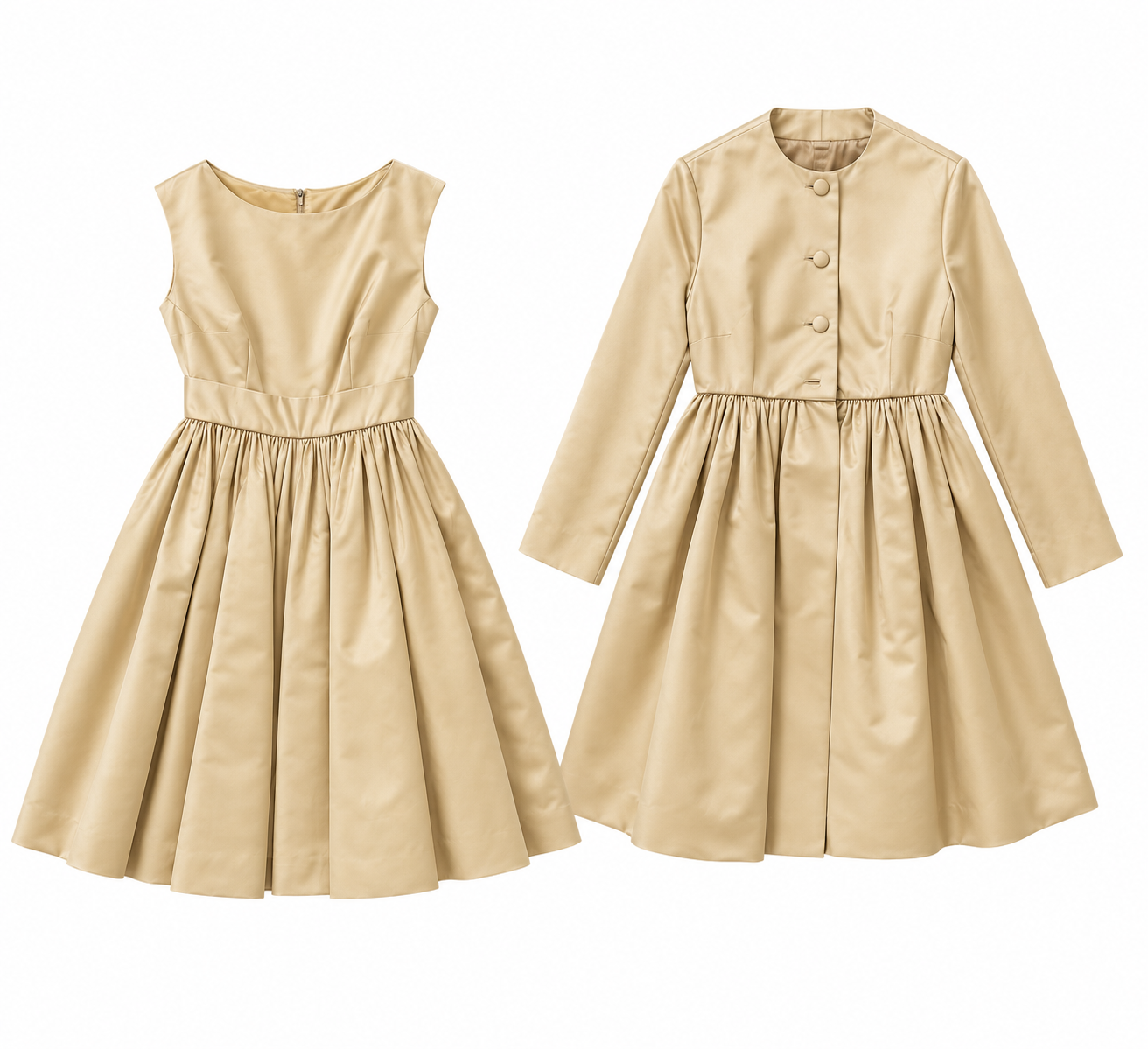 Silk Dress and Jacket Cocktail Set