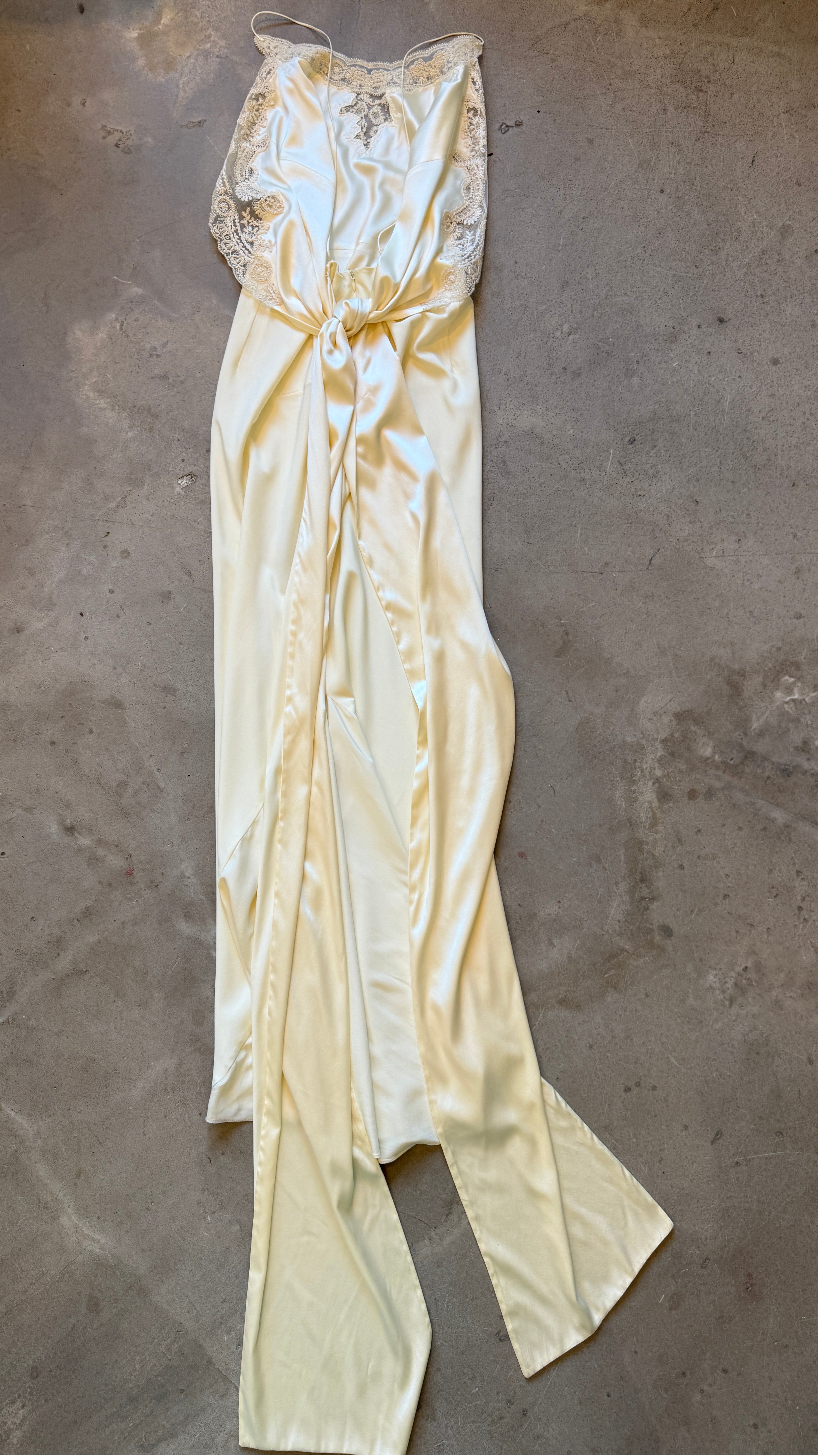 Cream Silk Gown