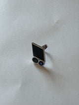 Ring with Black Diamond Stone