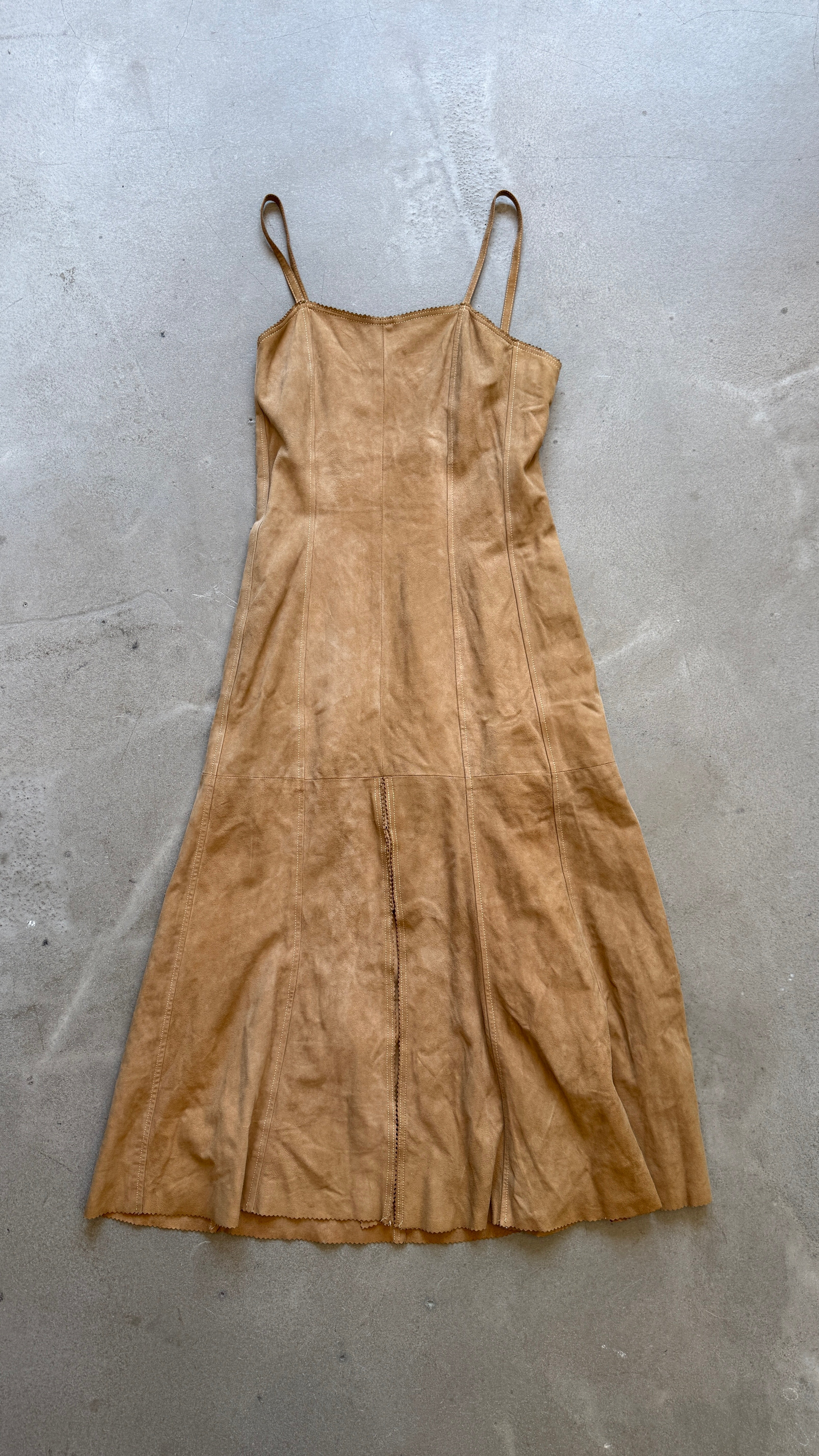 Vintage Suede Dress