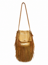 Vintage Leather Fringe Bag