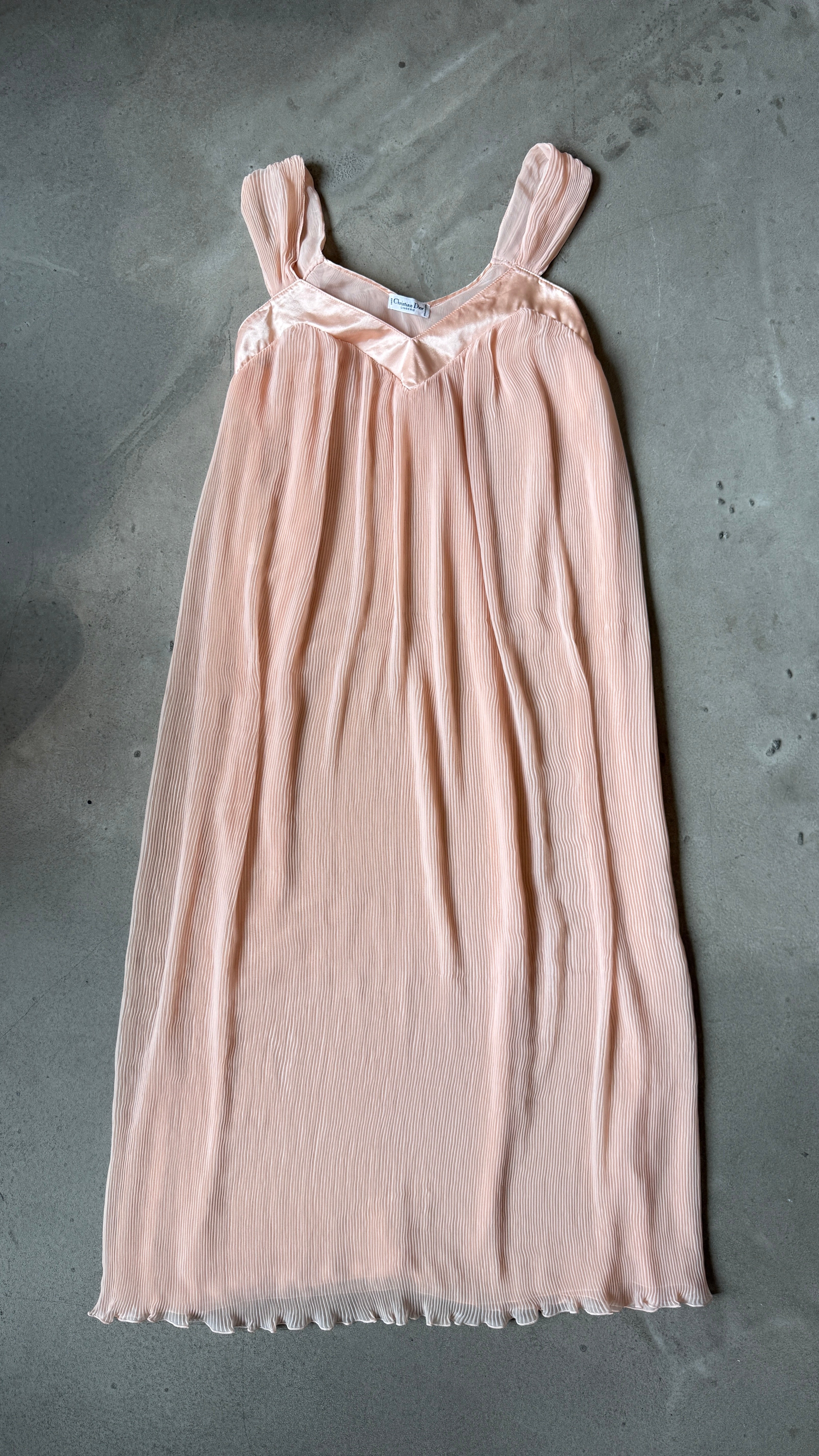 Soft Pink Pleated Dress
