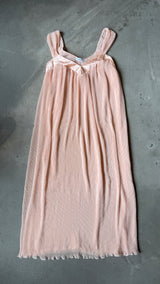 Soft Pink Pleated Dress