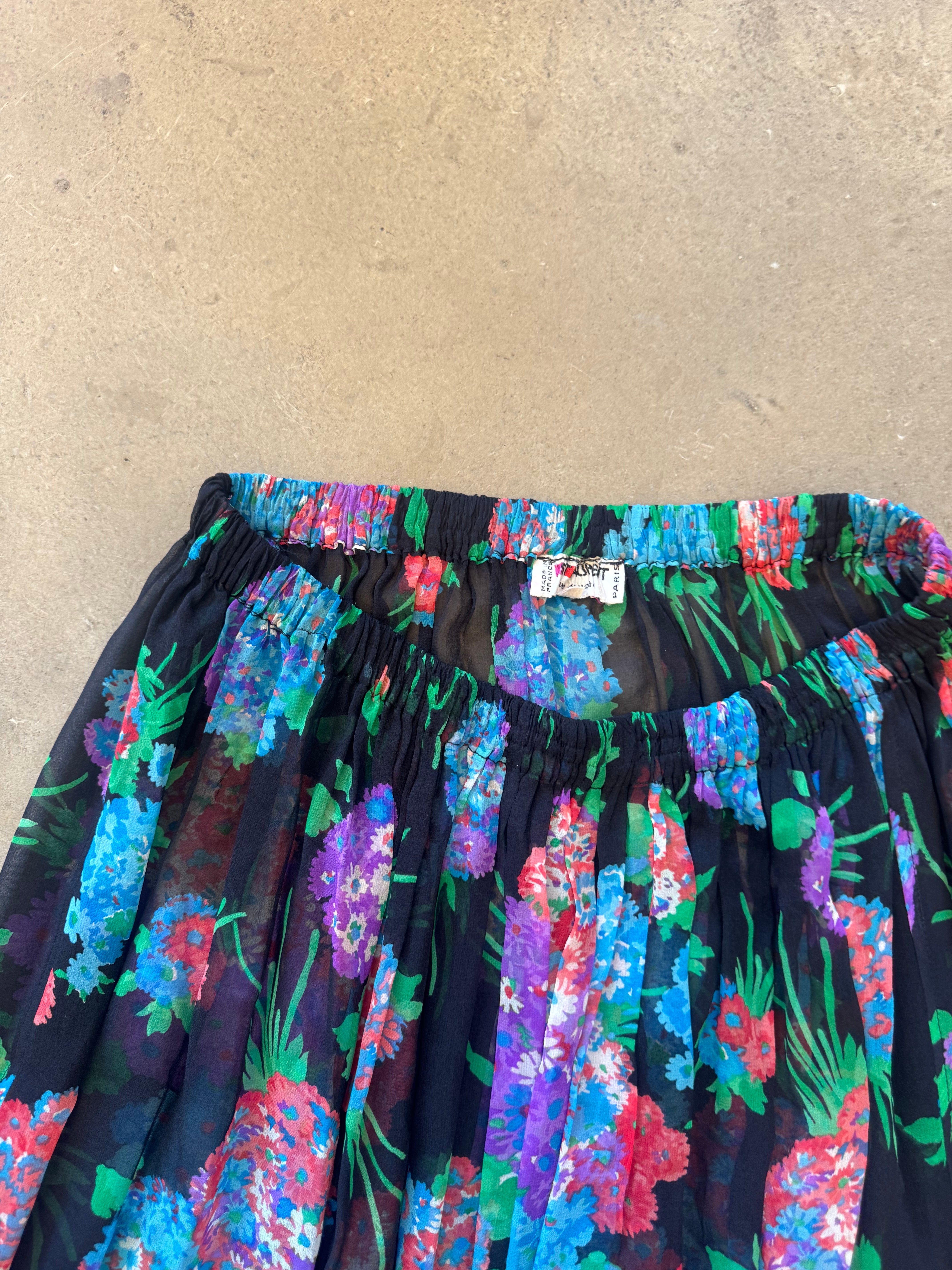 Chiffon Floral Skirt