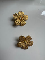 Large Flower Clip-On Earrings
