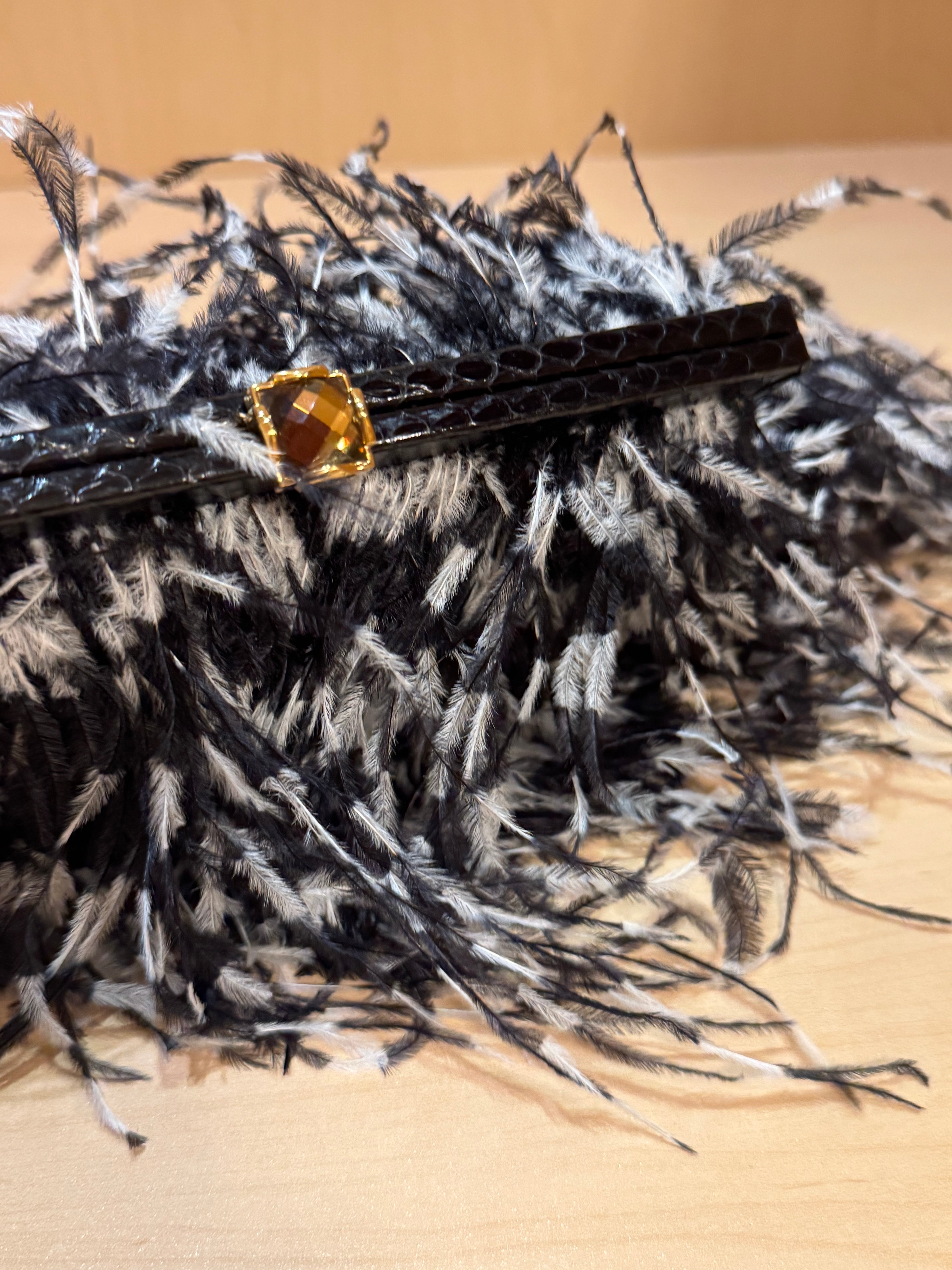 Ostrich Feather Bag