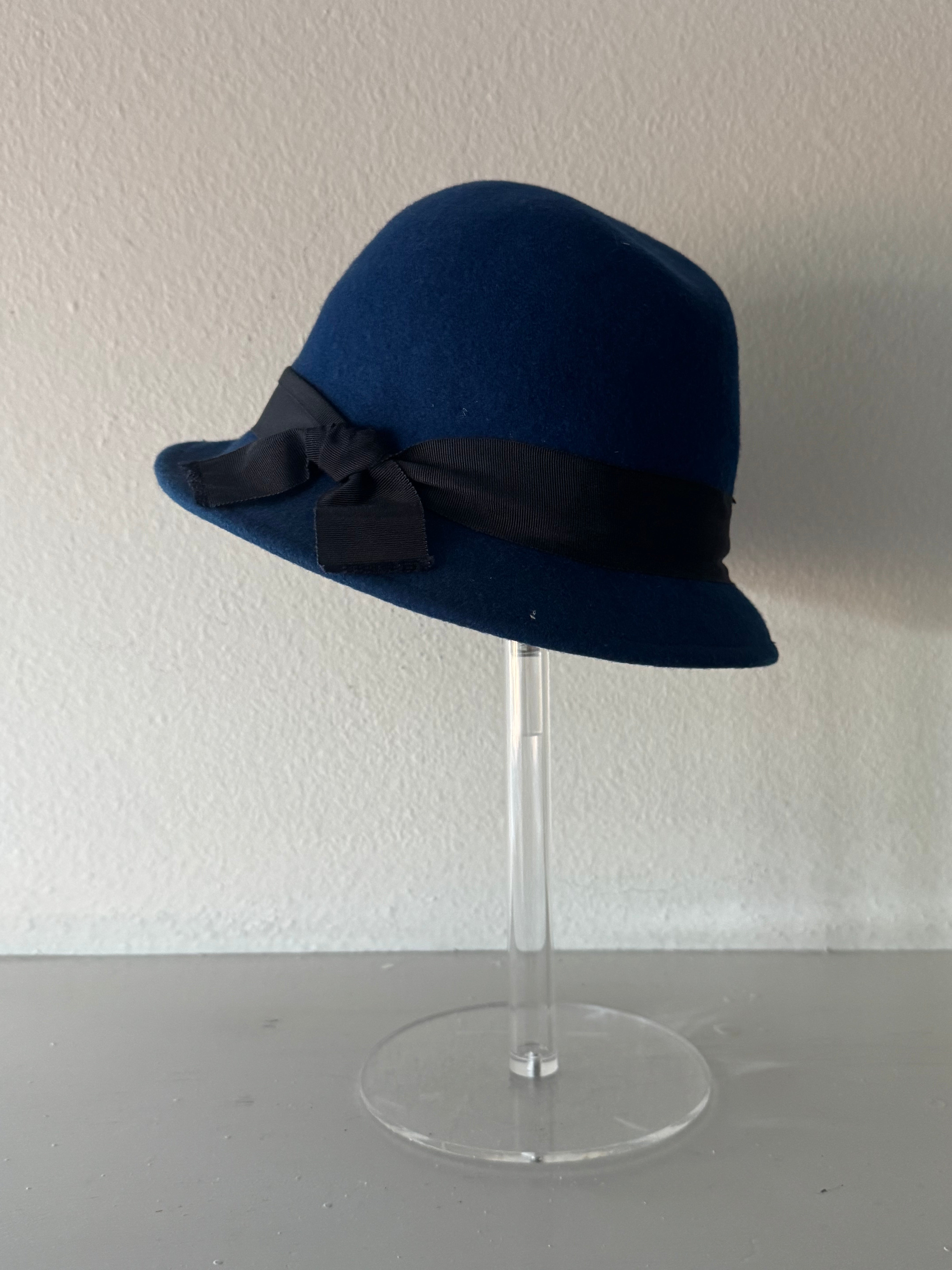 Blue fedora
