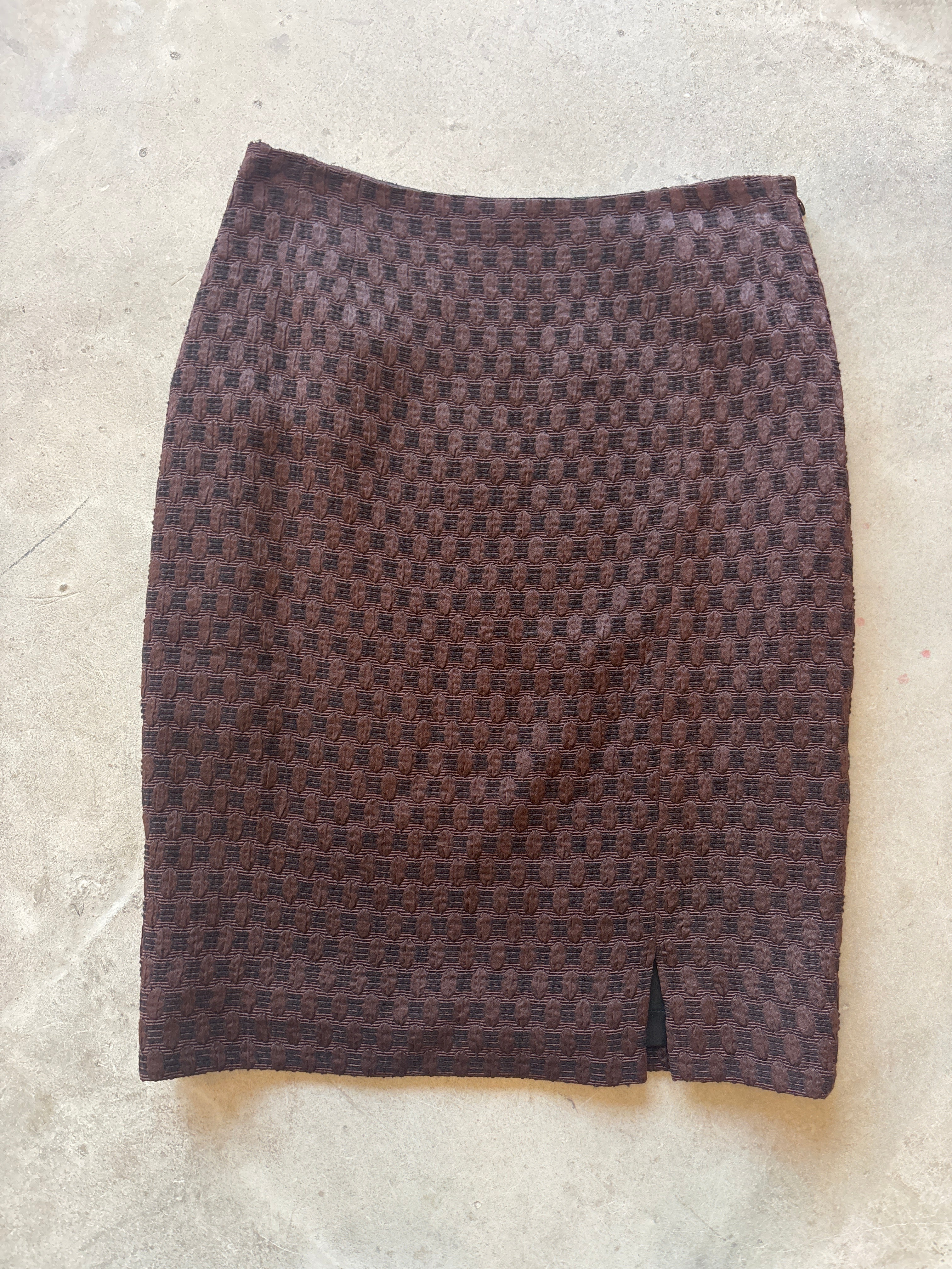 Brown Pencil Skirt