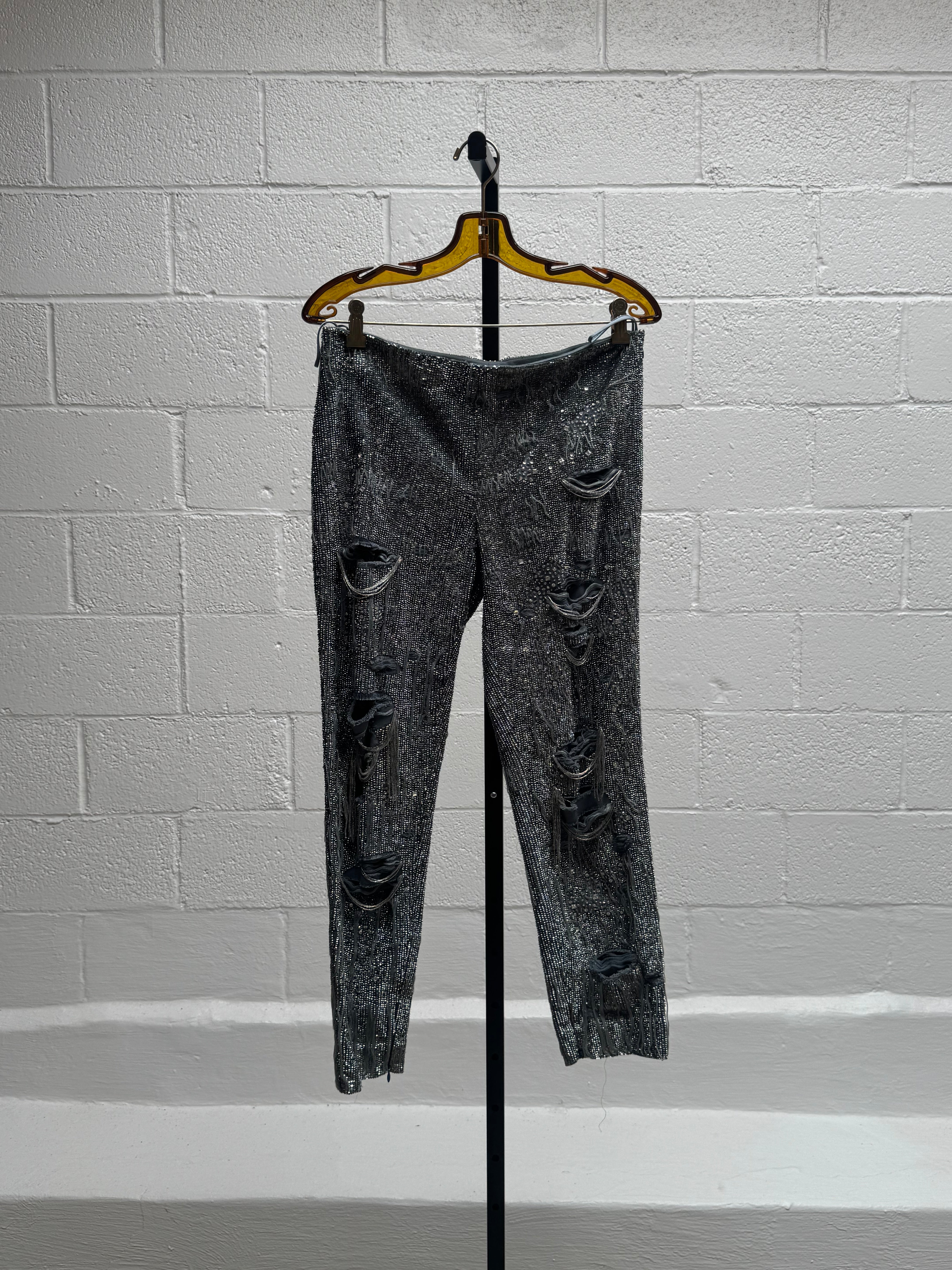 2010 Silver Sequin Distressed Set