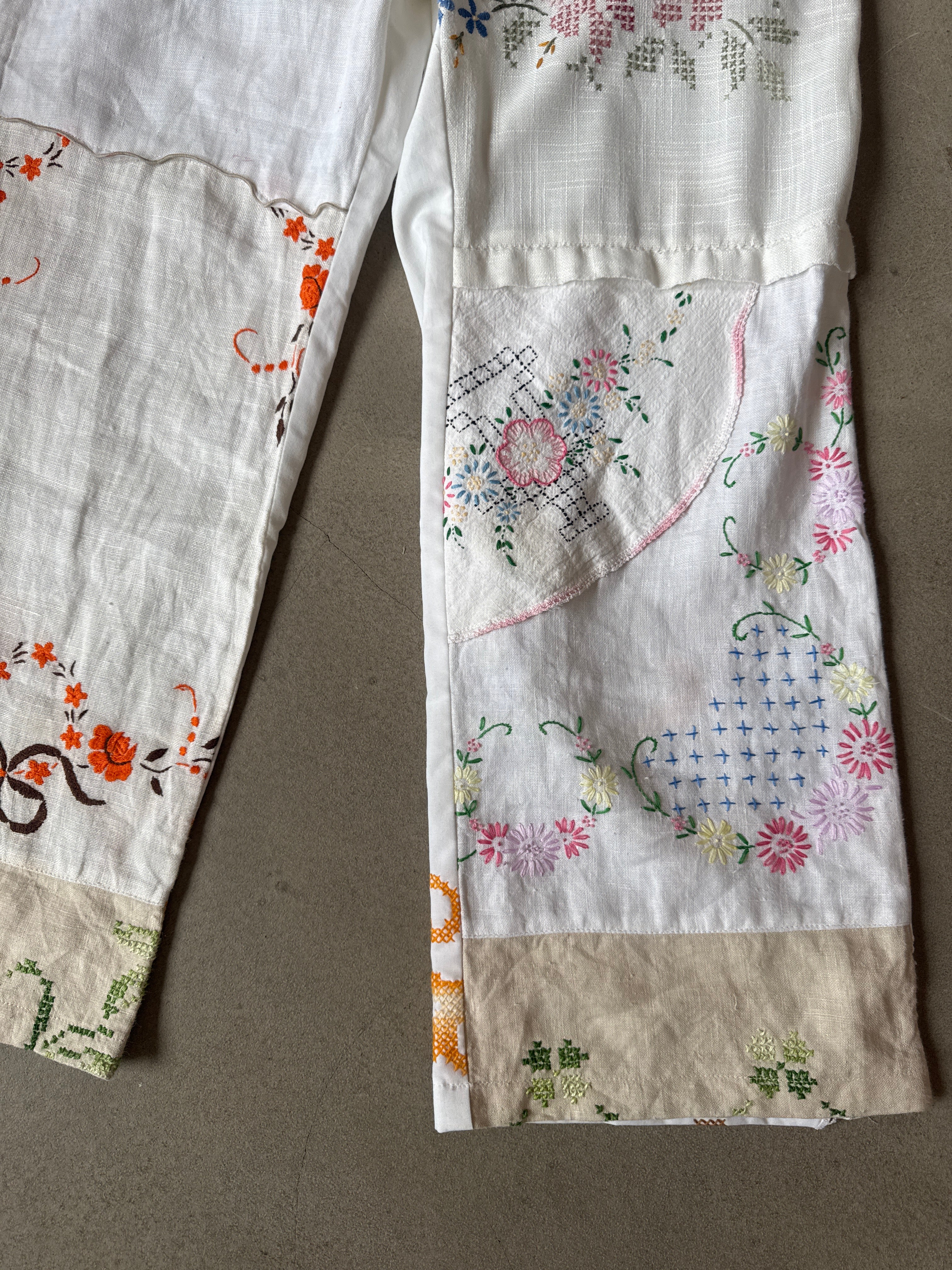 Vintage Hand Embroidered Set