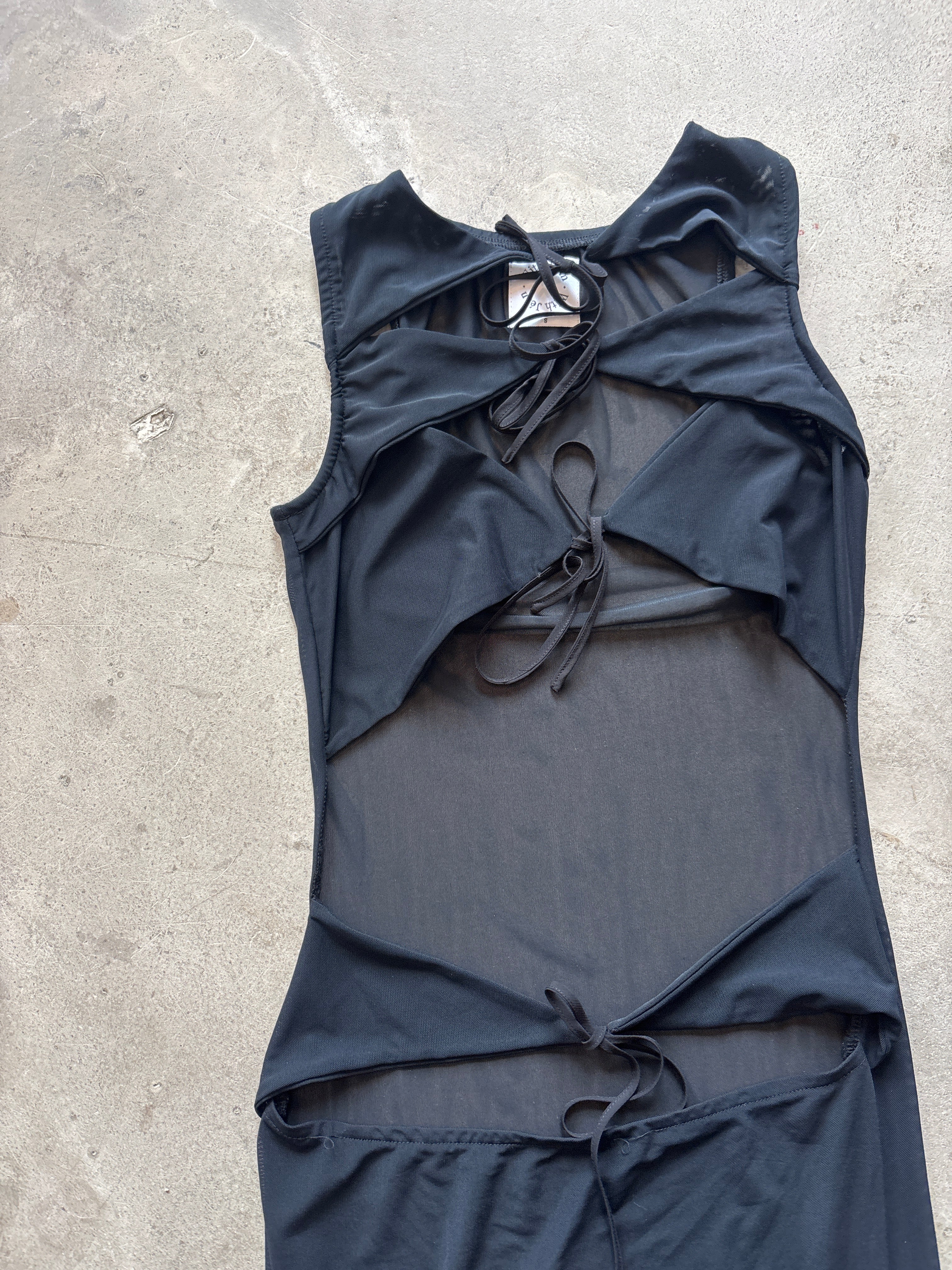Black Cutout Midi Dress