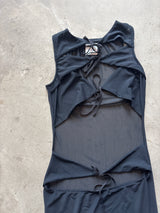 Black Cutout Midi Dress