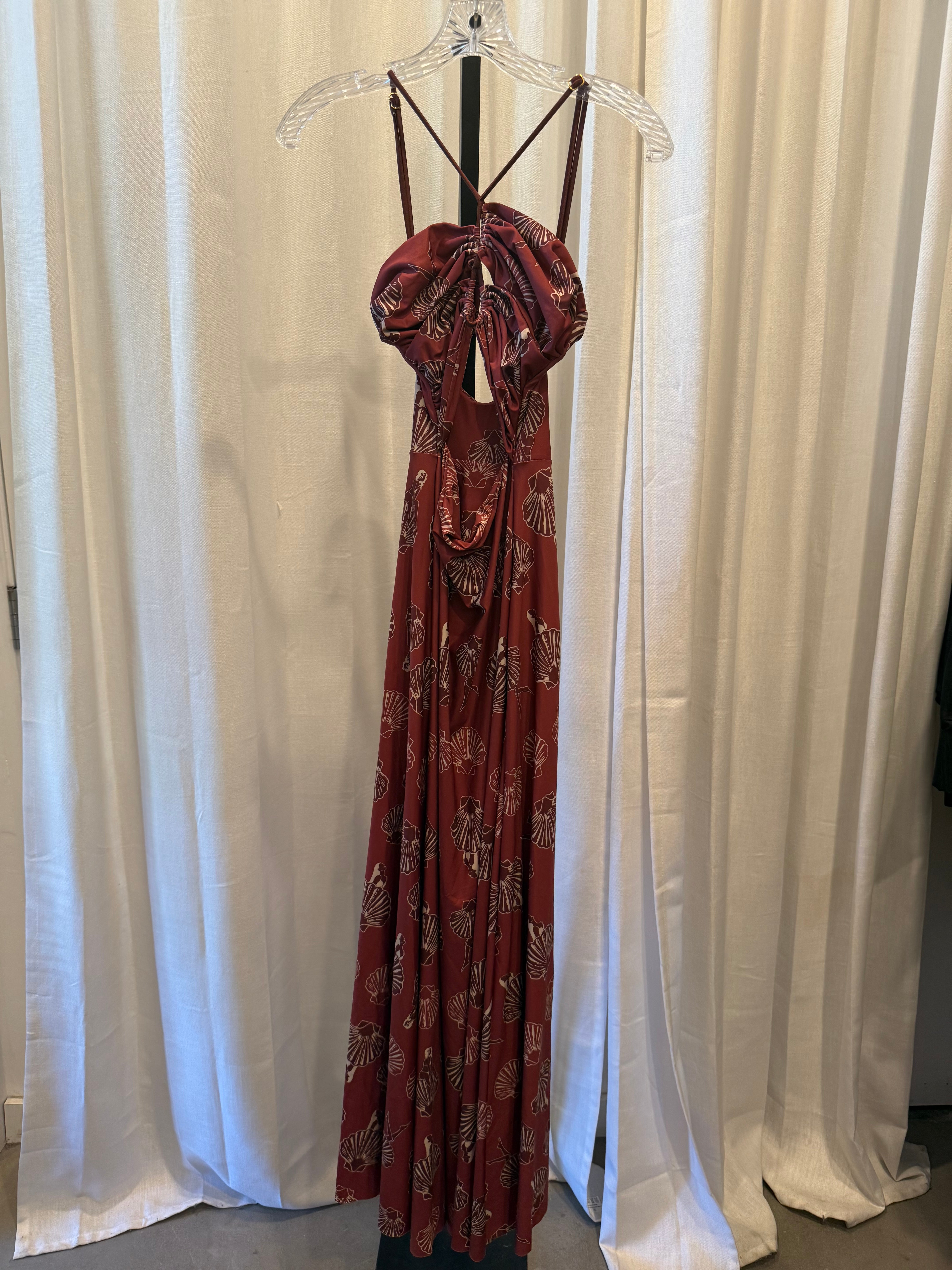 Shell maxi dress