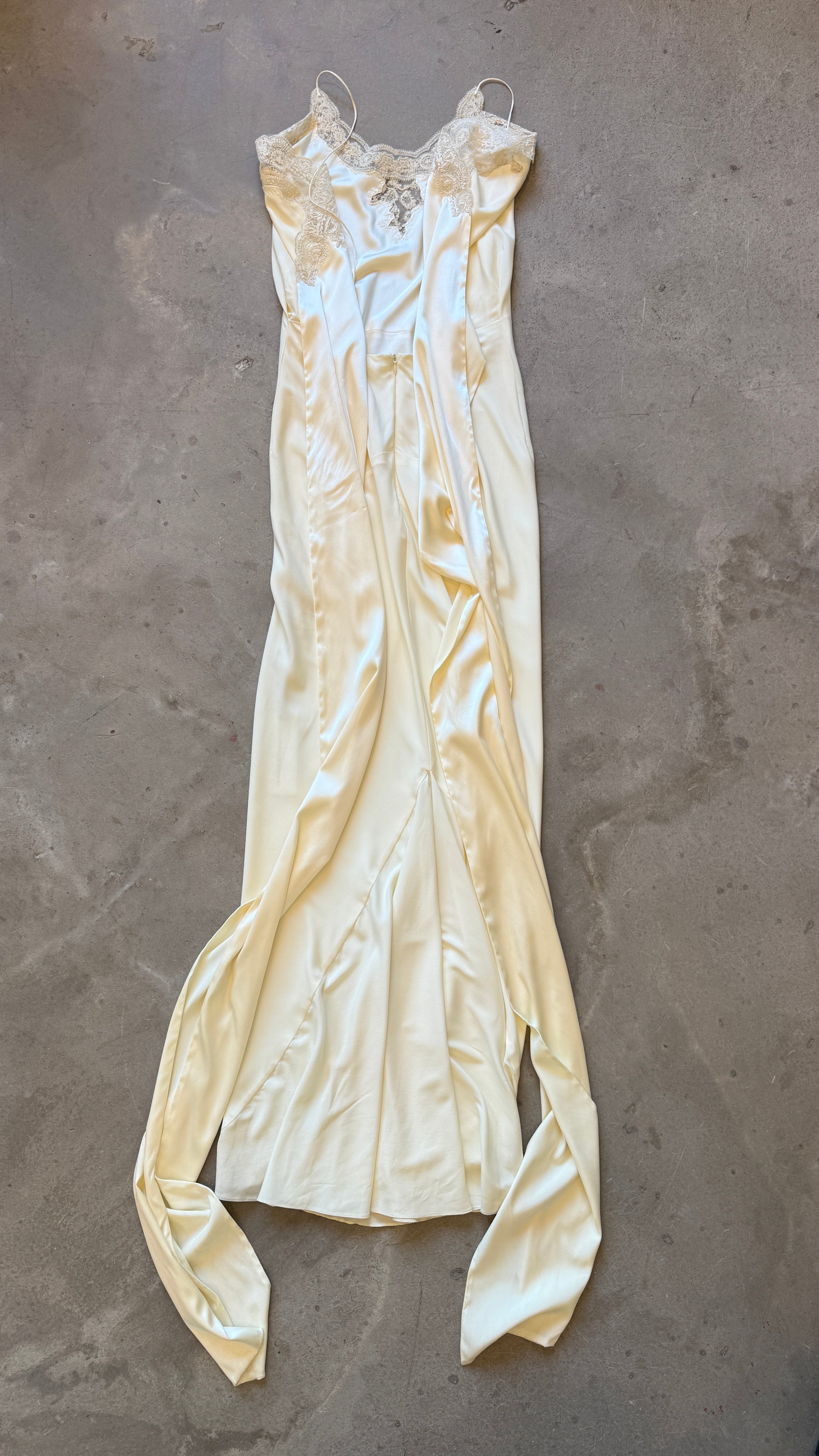 Cream Silk Gown