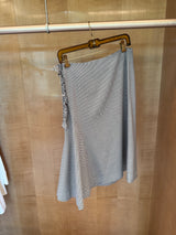 Striped Rushed Skirt