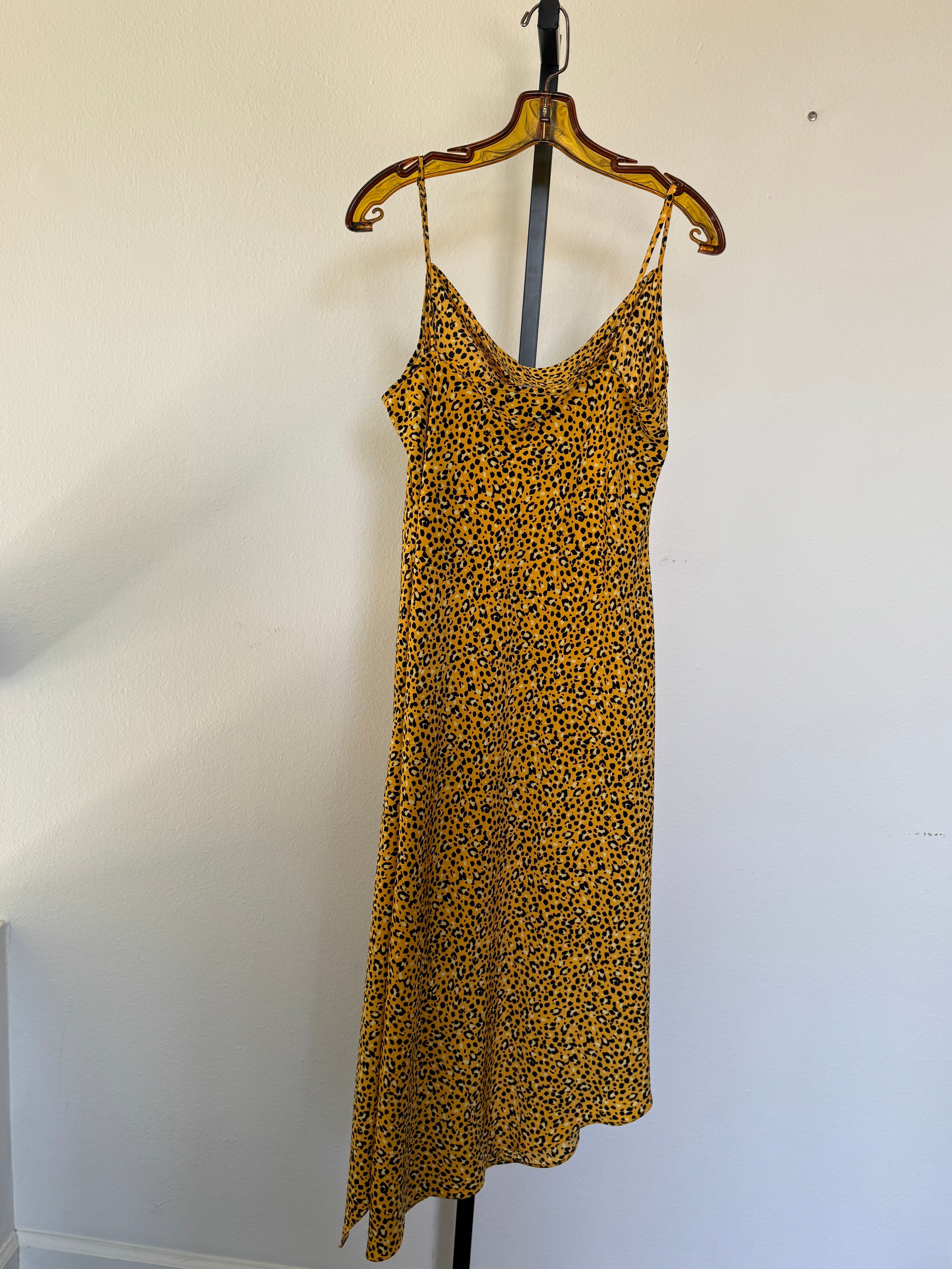 Yellow Animal Print Slip