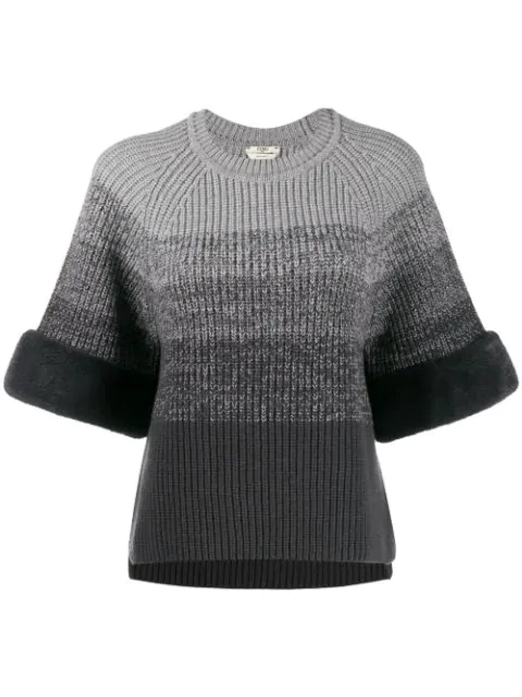 Sweater with Fur Sleeve