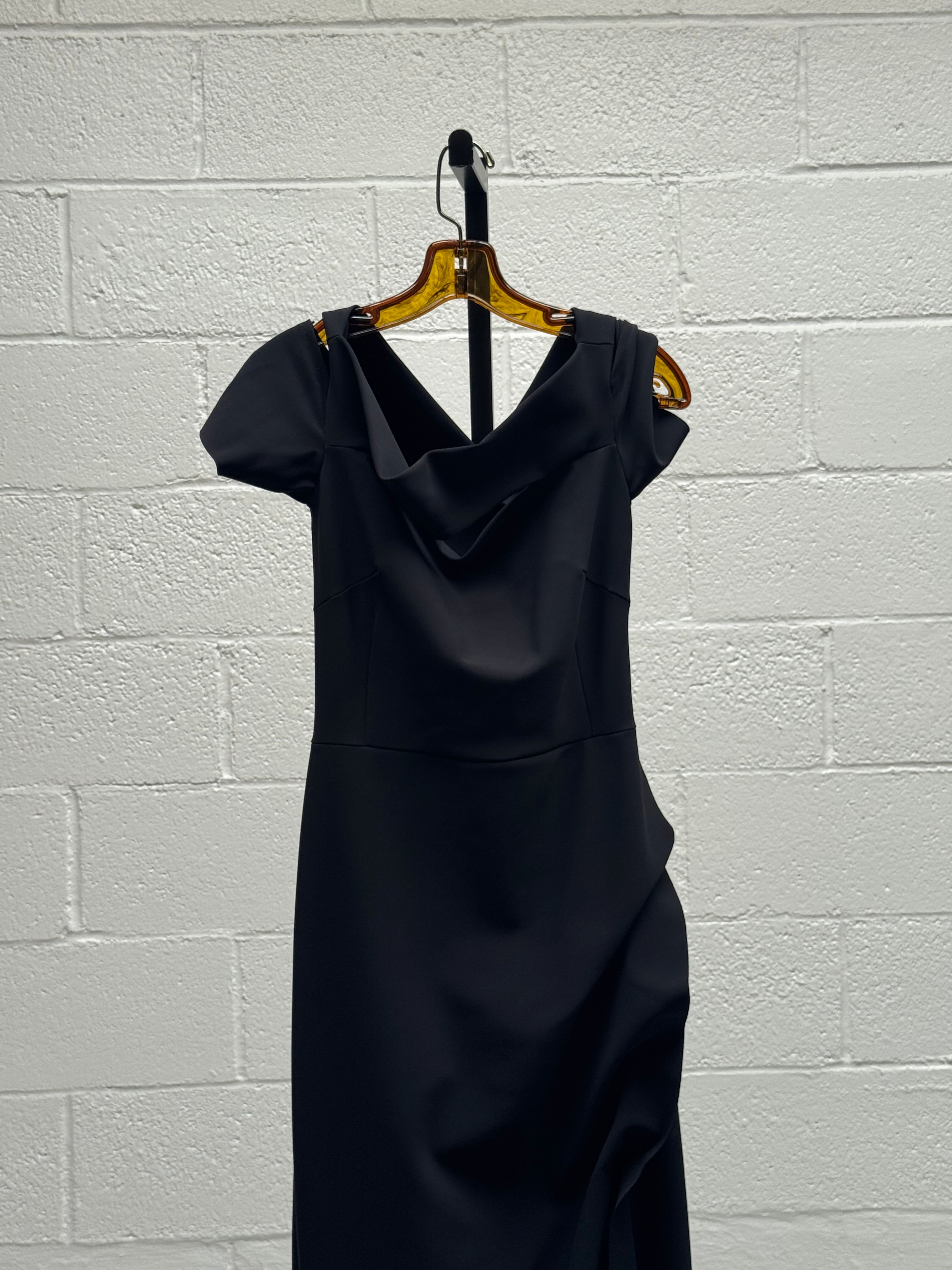 Body Con Floor length Black Dress