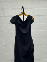 Body Con Floor length Black Dress