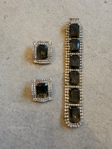 Matching Bracelet and Earrings Set