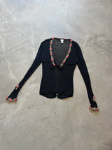 Crochet Rose Vintage Cardigan
