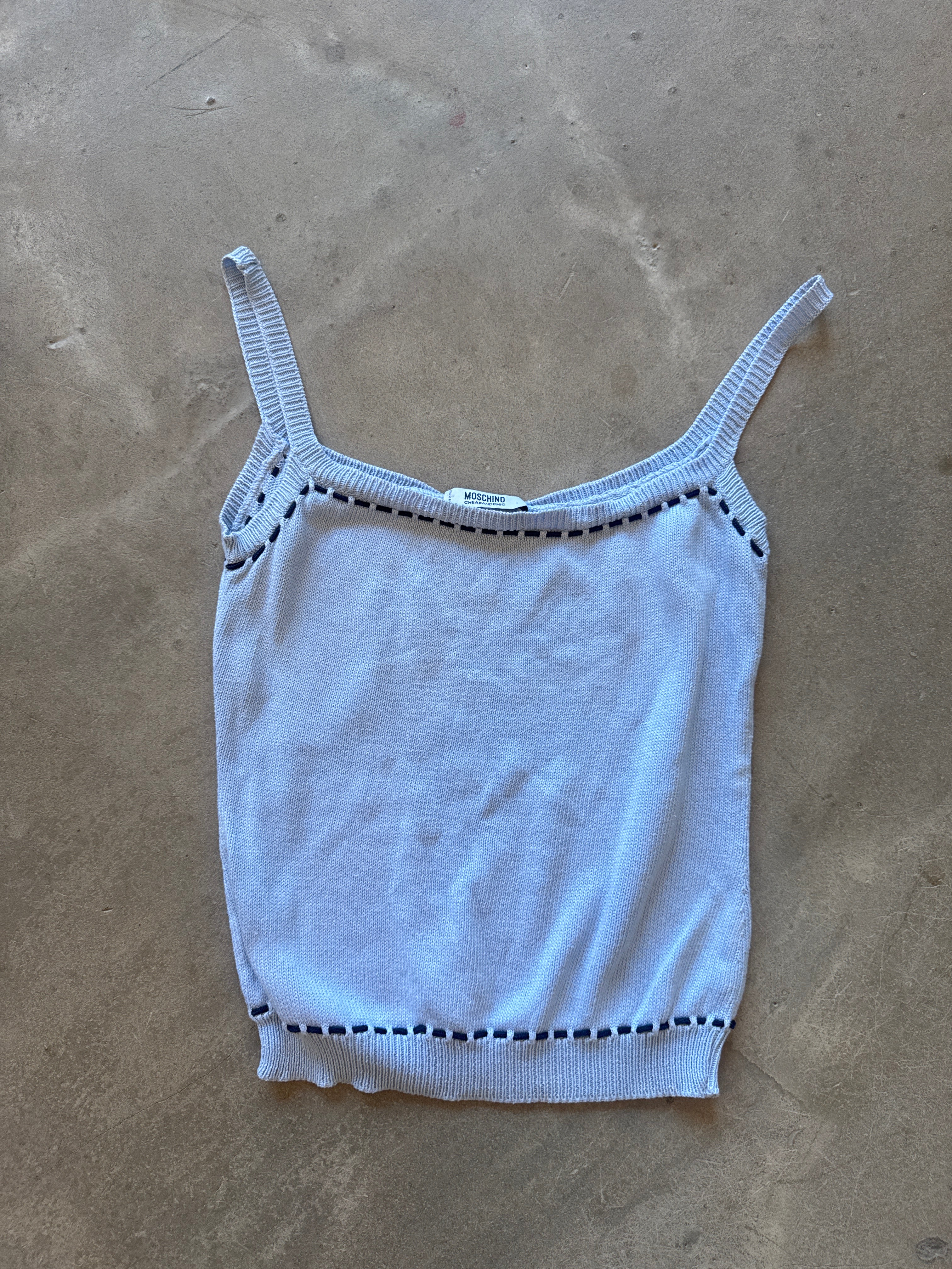 Knit Baby Blue Tank