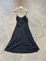 Black Vintage Slip Dress