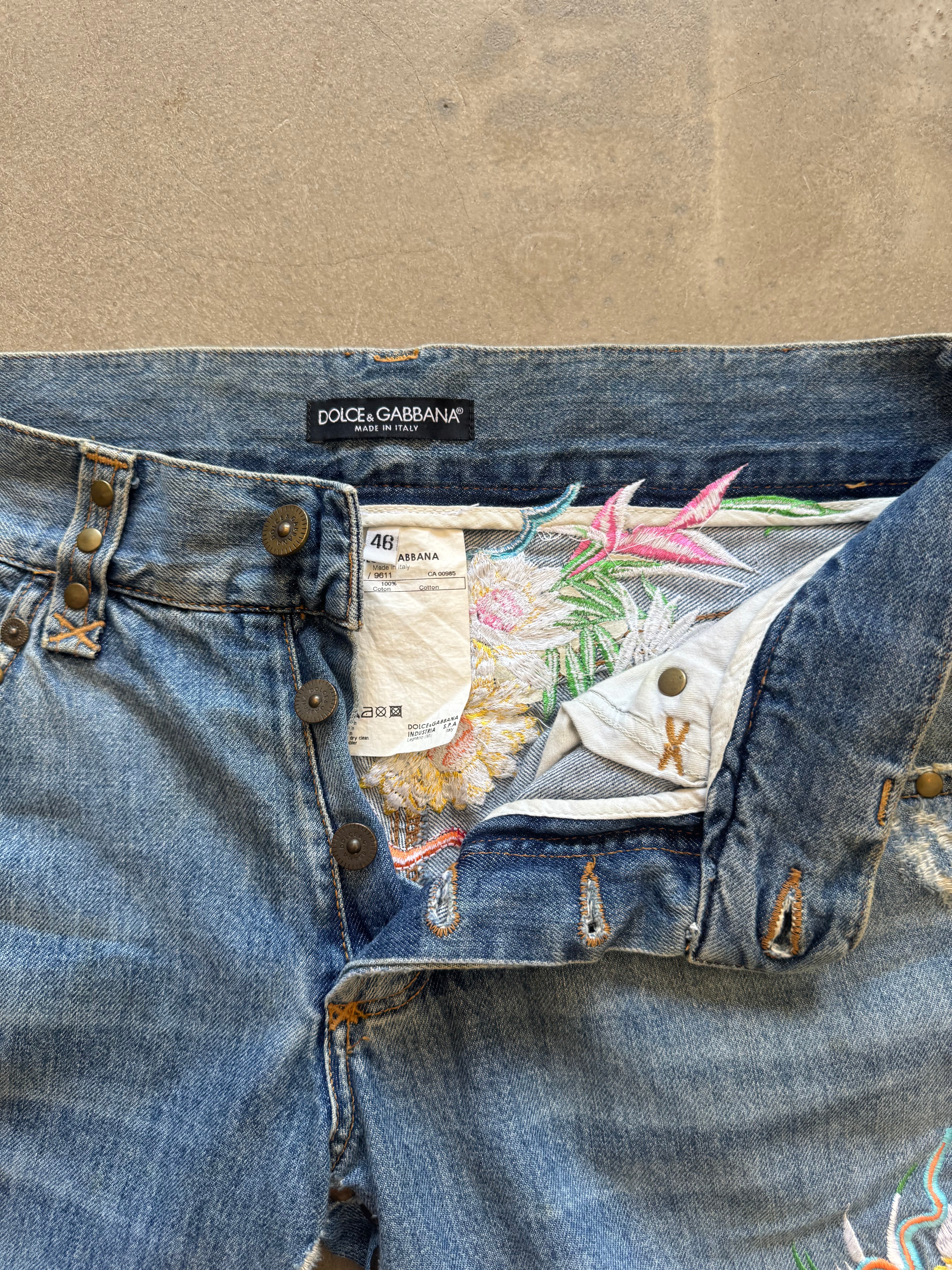 Floral Embroidered Denim 2003