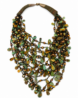 Turqoise and Pearl Necklace from Santa Fe