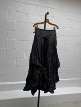 Black and Gold Silk Skirt