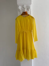 Yellow chiffon Dress