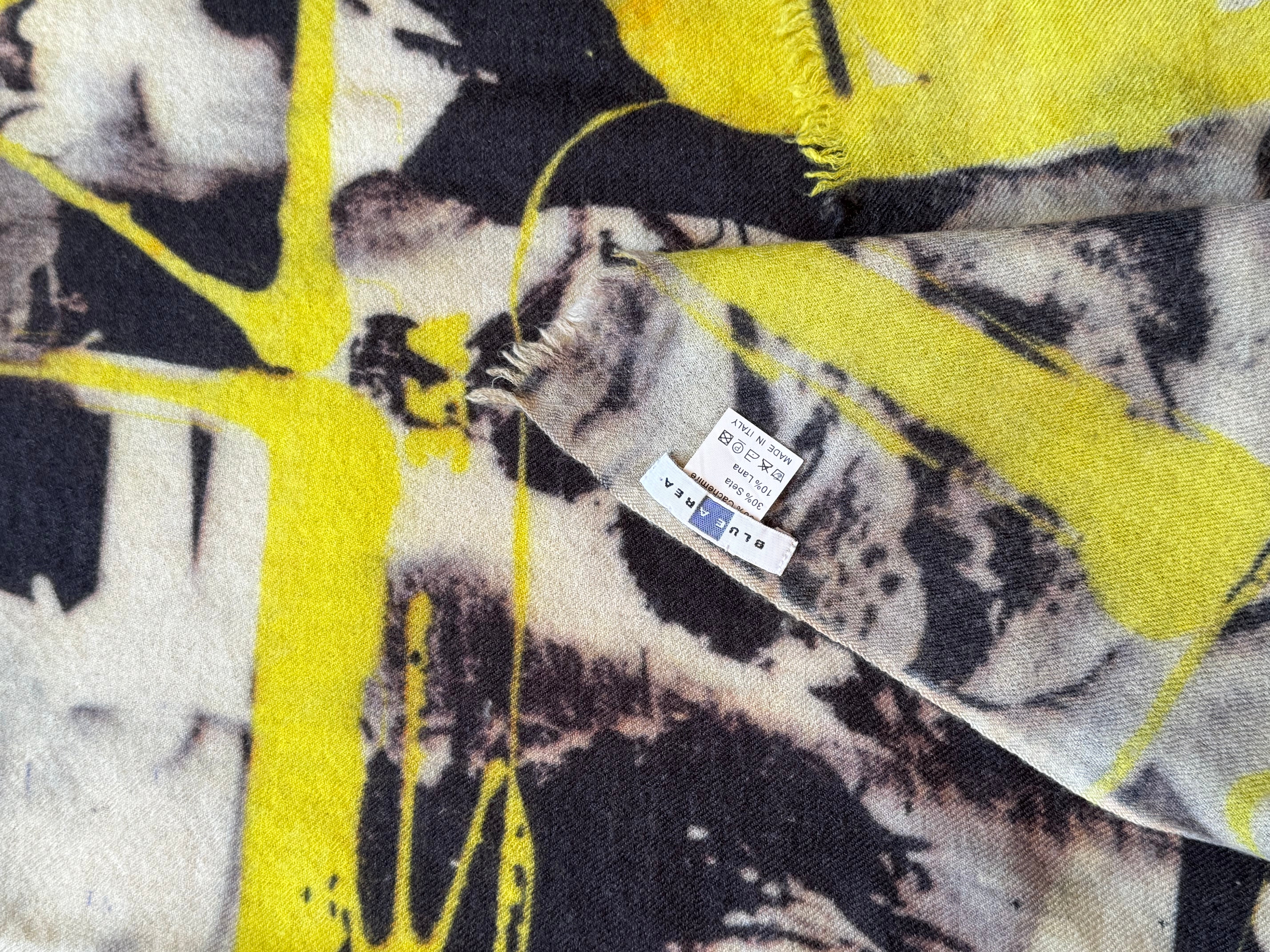 Neon Print Cashmere Scarf