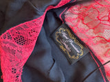 Red and Lace Slip