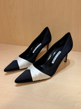 Black and White Satin Heels (39)
