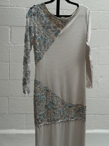 White Dress with Lace and Beading
