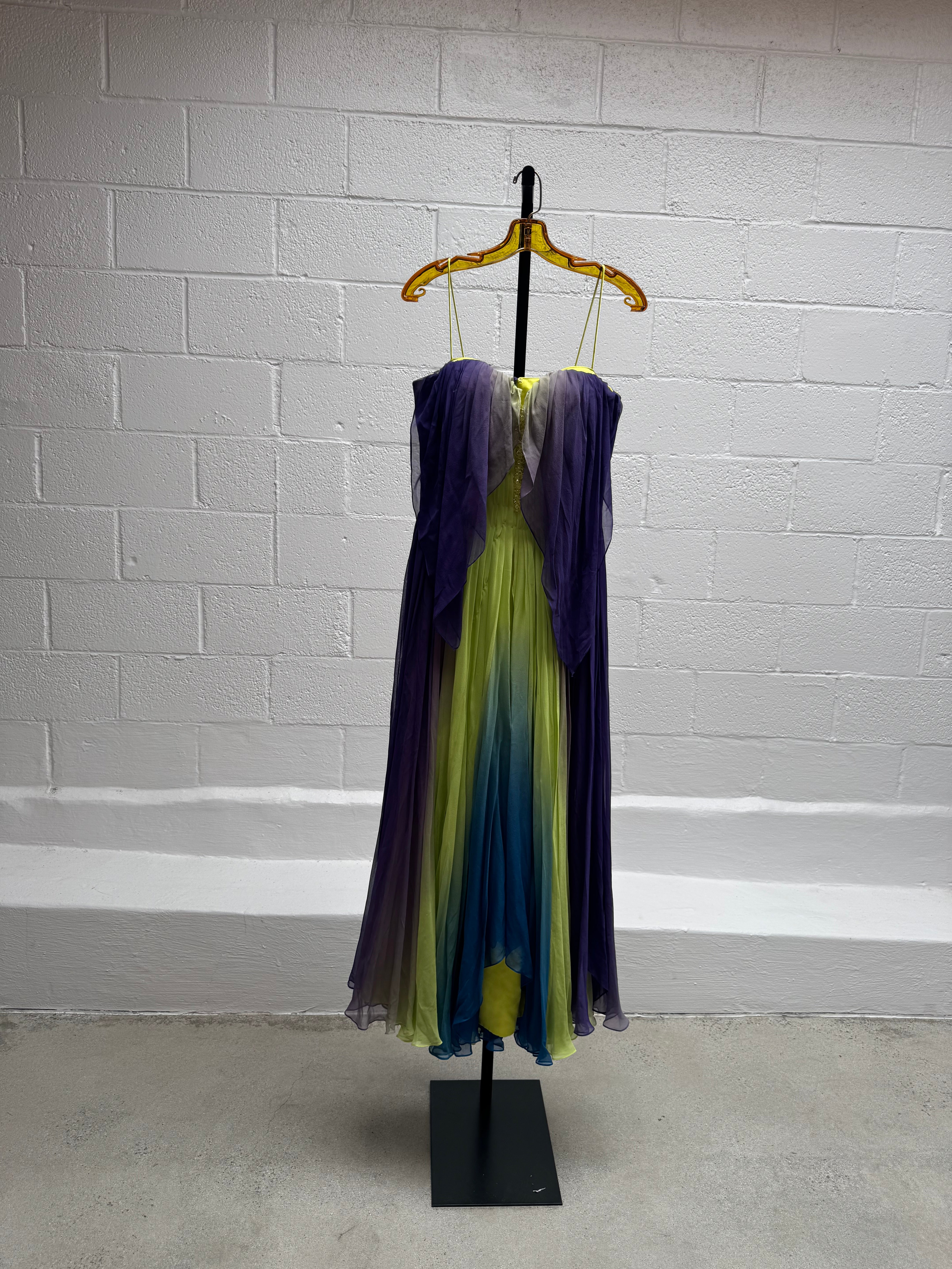Watercolor Ciffon Dress