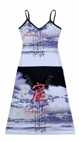 Vintage Graphic Midi Dress
