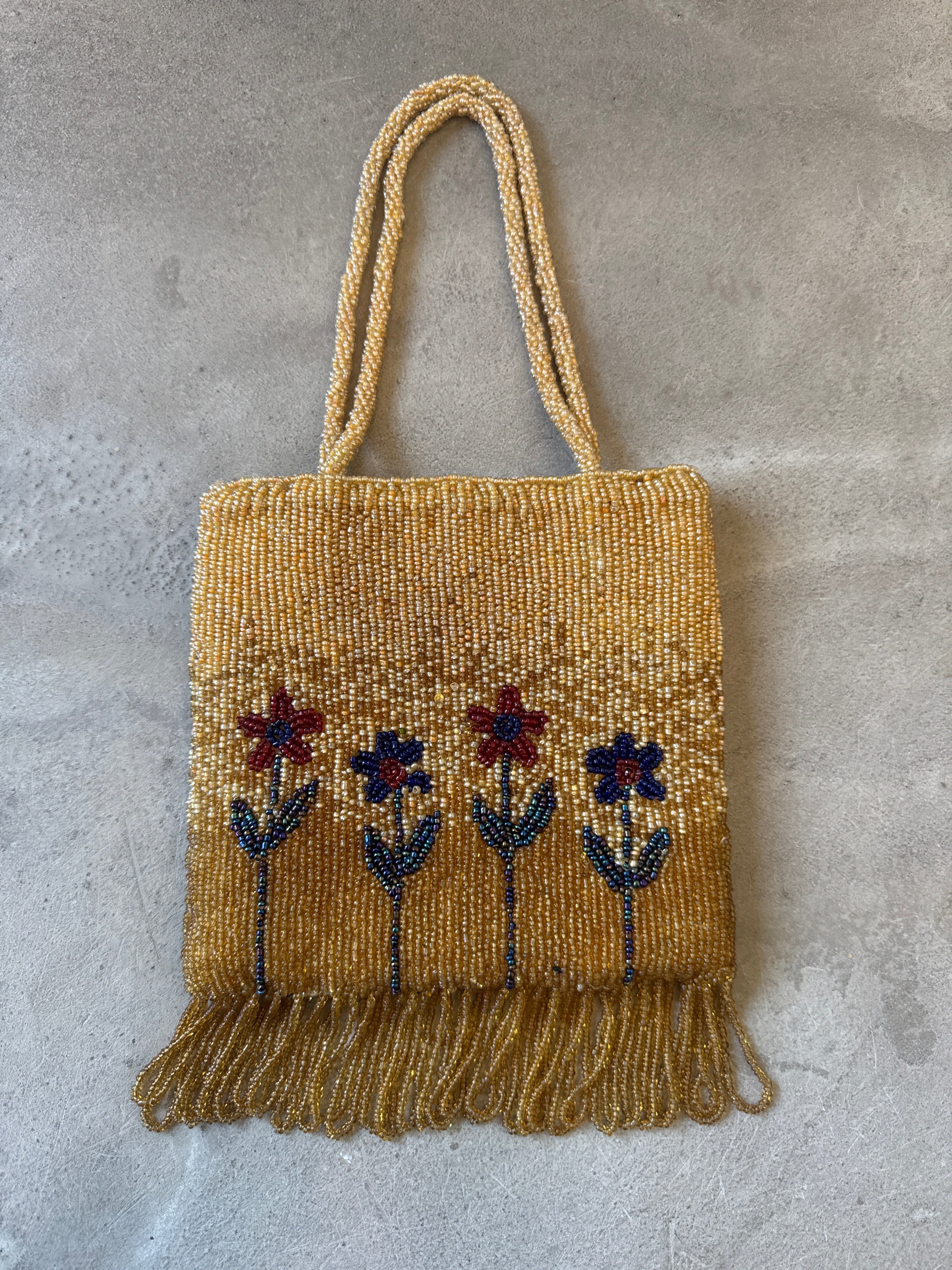 Beaded Flower Bag