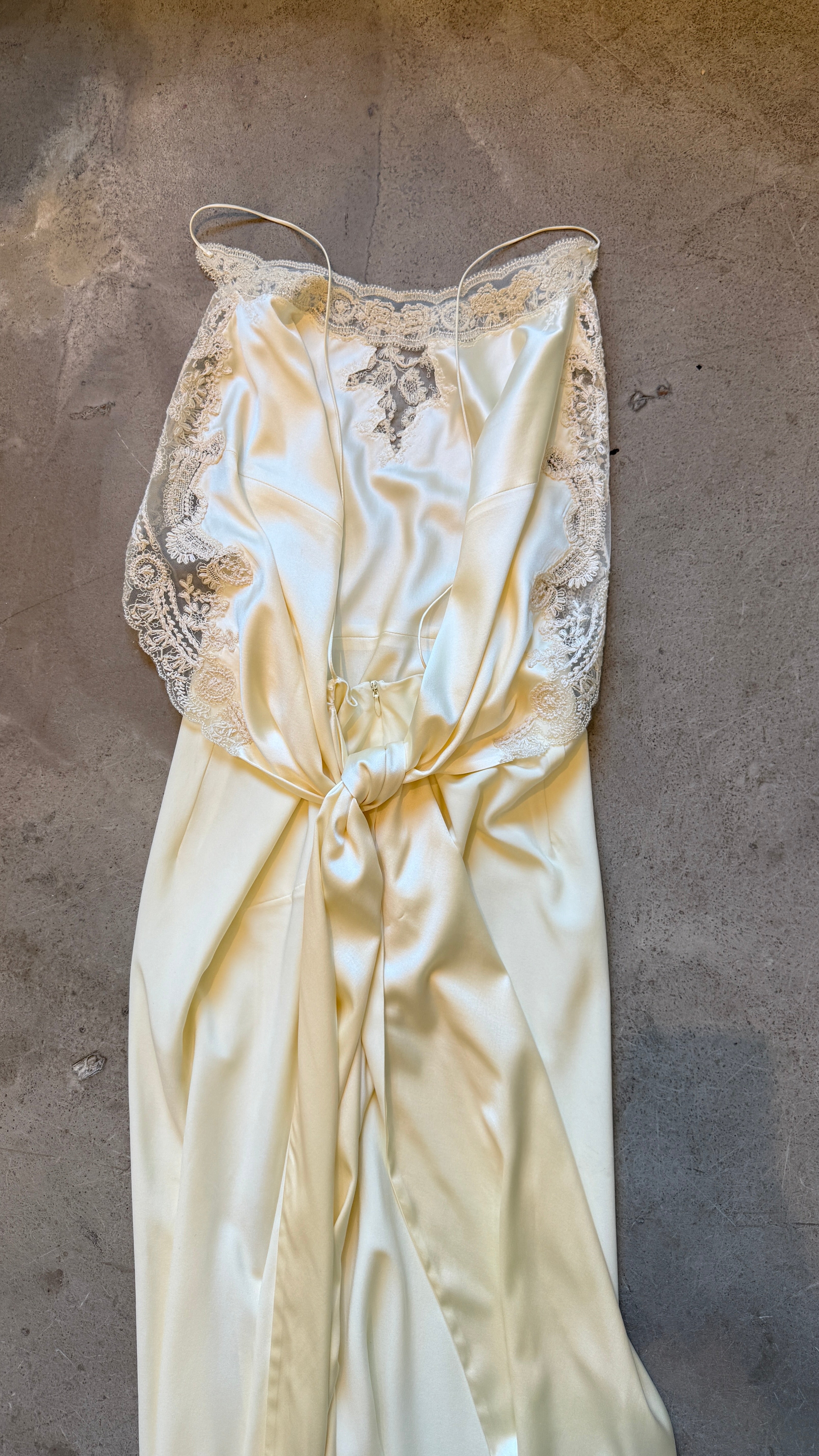 Cream Silk Gown