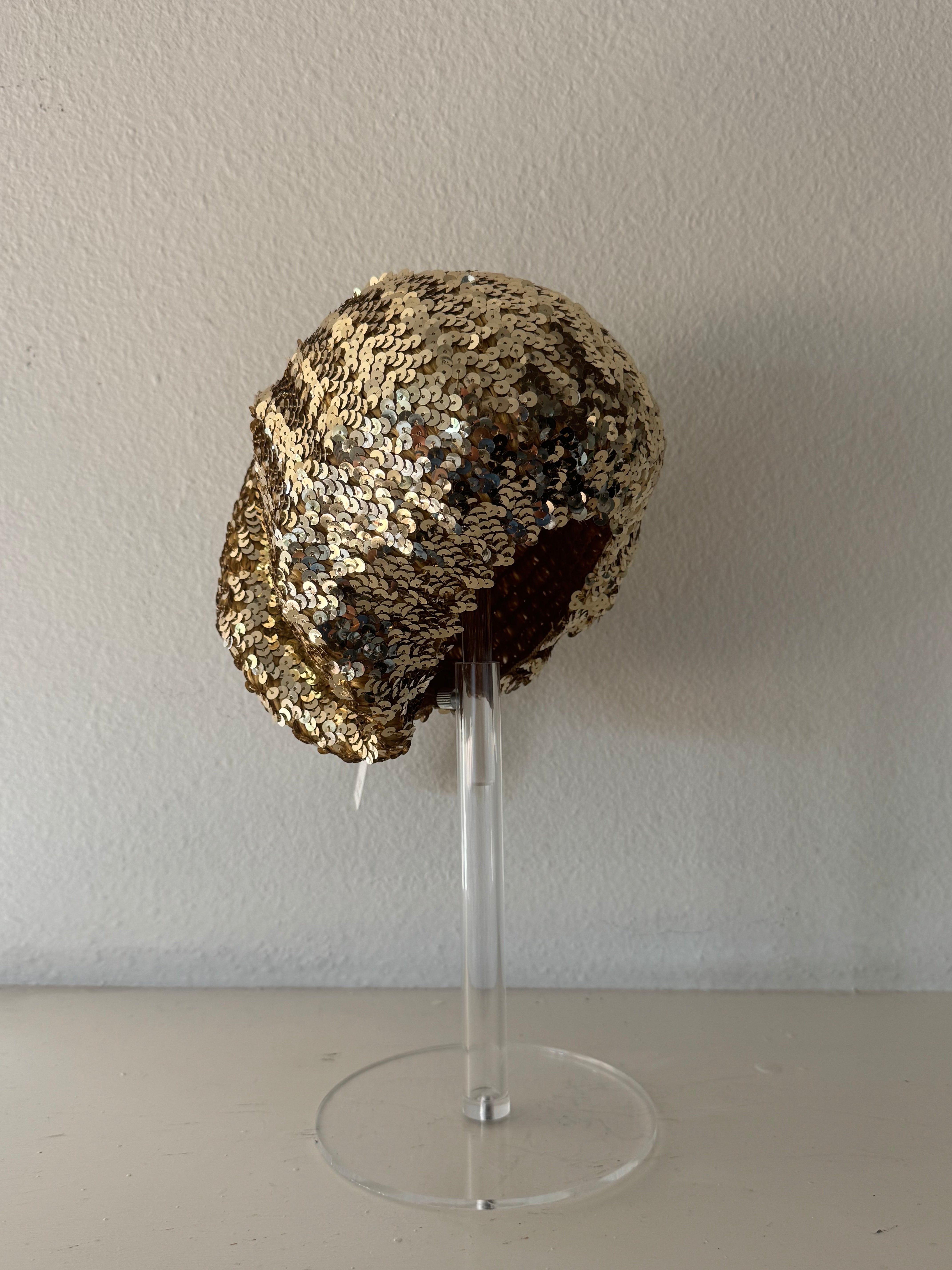 Gold Sequins Beret