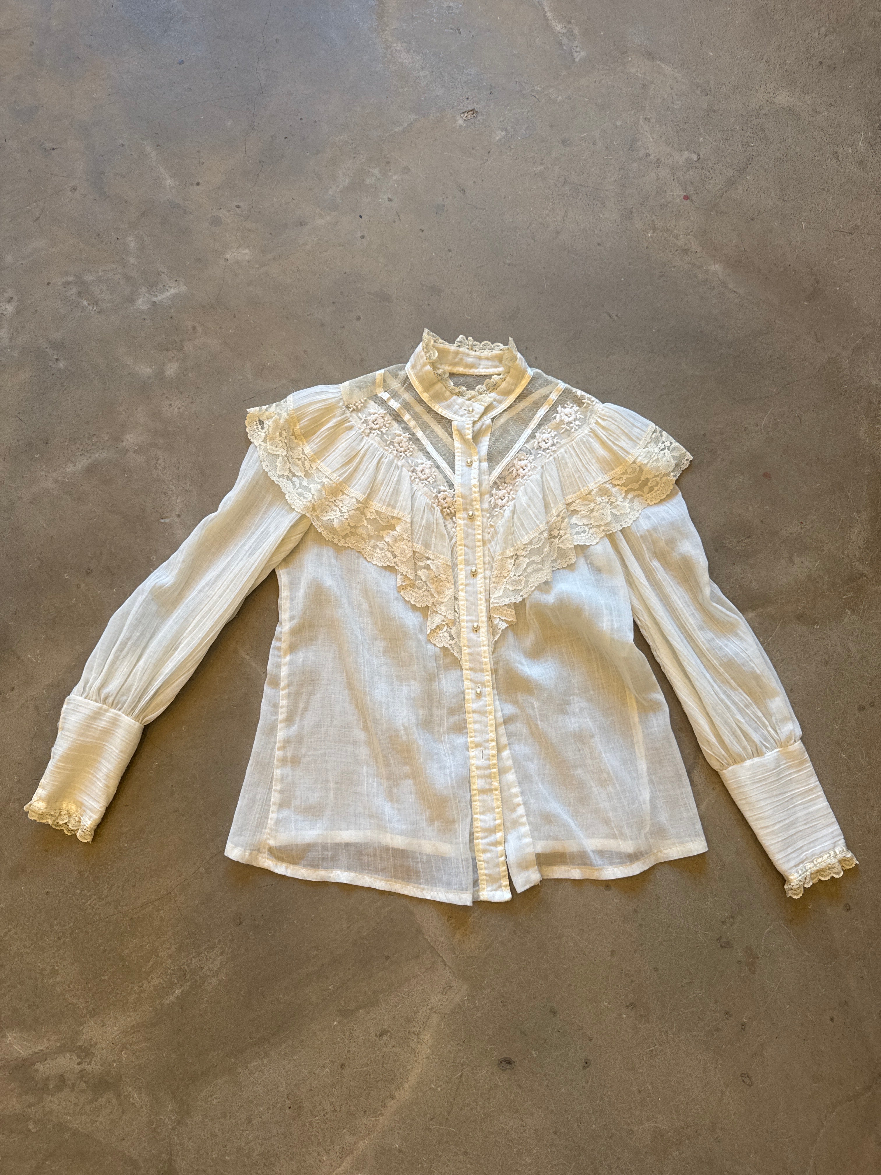 Ruffle Vintage Top