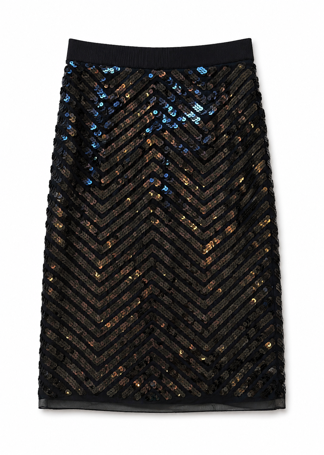 Black Sequin Skirt