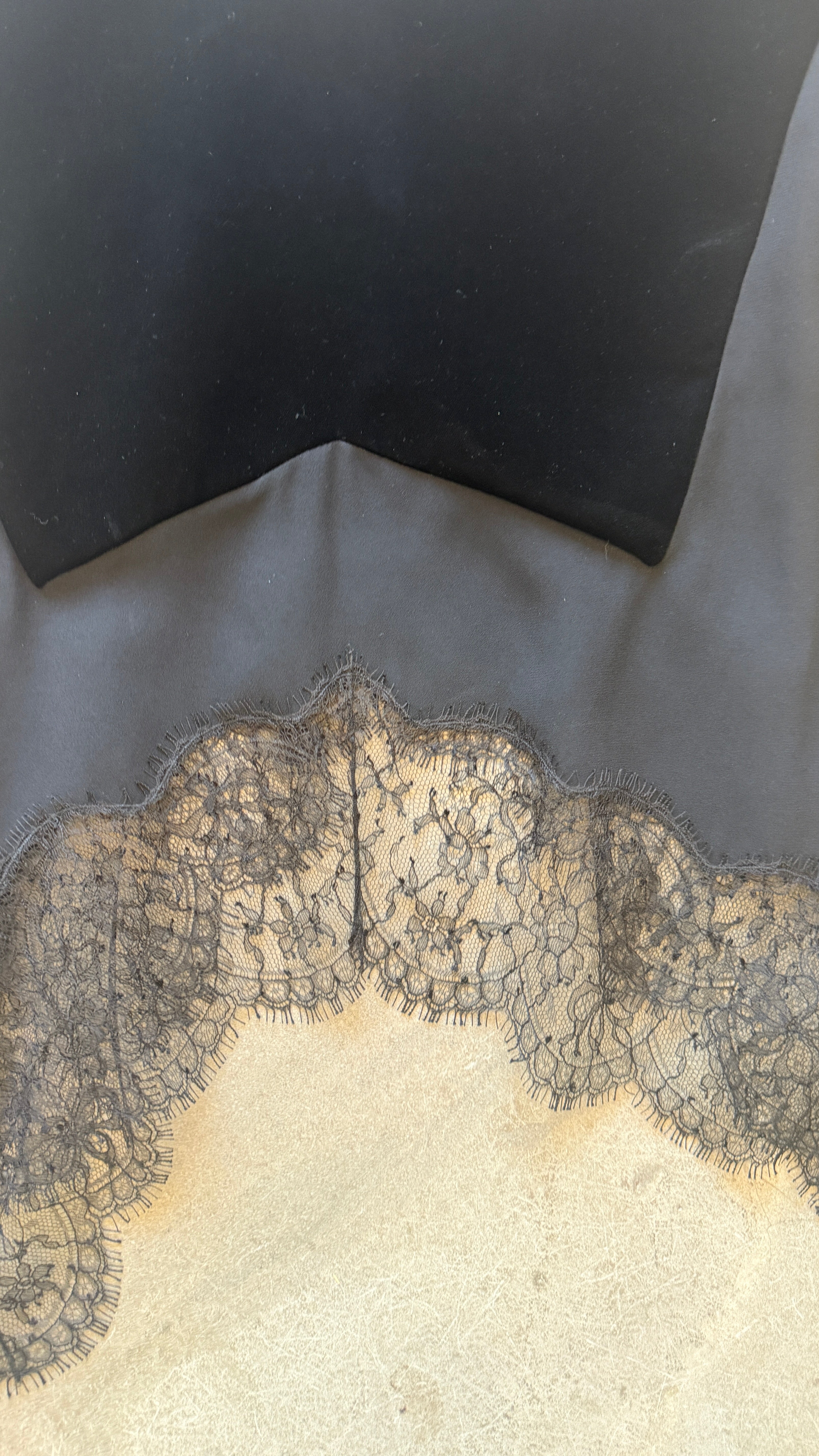 Velvet and Lace V-Neck Cami