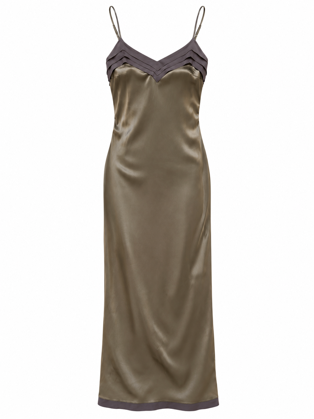 Gray Vintage Silk Slip