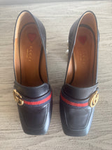 Peyton GG Pearl Mid-Heel Loafer