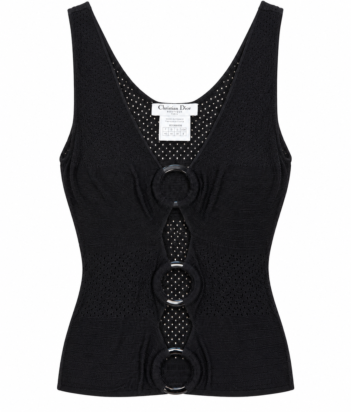 Knit Tank with Round Loops