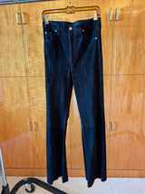 Suede Flare Pants